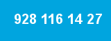 928 116 14 27 928 116 14 27